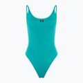 Moteriškas vientisas maudymosi kostiumėlis Calvin Klein Scoop One Piece blue ocean