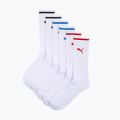 Kojinės PUMA Sport Crew Stripe 3 pairs white
