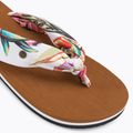 Moteriškos šlepetės per pirštą O'Neill Ditsy Sun Bloom white tropical flower 7