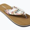 Moteriškos šlepetės per pirštą O'Neill Ditsy Sun Bloom white tropical flower 11