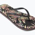 Moteriškos šlepetės per pirštą O'Neill Profile Graphic black tropical flower 11