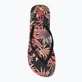 Moteriškos šlepetės per pirštą O'Neill Profile Graphic black tropical flower 6