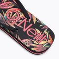 Moteriškos šlepetės per pirštą O'Neill Profile Graphic black tropical flower 8