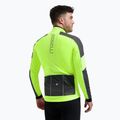 Vyriška dviračių striukė Rogelli Essential Winter Hi Vis yellow 3