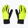 Vyriškos dviračių pirštinės Rogelli Essential Winter Waterproop fluorescent yellow 2