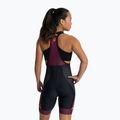 Moteriški dviračių šortai Rogelli Impress II Bib Short burgundy/coral/black 2