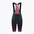 Moteriški dviračių šortai Rogelli Impress II Bib Short burgundy/coral/black 4