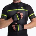 Rogelli Hero II vyriškos dviratininkų pirštinės juoda/juoda/pilka 2