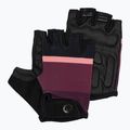 Moteriškos dviračių pirštinės Rogelli Impress II burgundy/coral/black