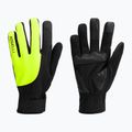 Vyriškos dviračių pirštinės Rogelli Core II Winter Windproof fluor