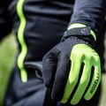 Vyriškos dviračių pirštinės Rogelli Core II Winter Windproof fluor 3