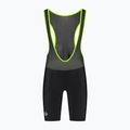 Rogelli Core Bib Short vyriški dviračių šortai juodi/juodai geltoni 6