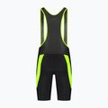 Rogelli Core Bib Short vyriški dviračių šortai juodi/juodai geltoni 7