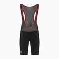 Rogelli Core Bib Short vyriški dviračių šortai juoda/raudona 6