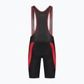 Rogelli Core Bib Short vyriški dviračių šortai juoda/raudona 7