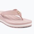 Moteriškos šlepetės per pirštą Tommy Hilfiger Im Th Chainprint Midwedge Sandal foggy pink 7