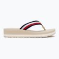 Moteriškos šlepetės per pirštą Tommy Hilfiger Corp Mid Wedge Beach Sandal muslin 2