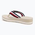 Moteriškos šlepetės per pirštą Tommy Hilfiger Corp Mid Wedge Beach Sandal muslin 3
