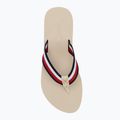 Moteriškos šlepetės per pirštą Tommy Hilfiger Corp Mid Wedge Beach Sandal muslin 5