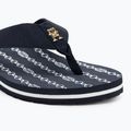 Moteriškos šlepetės per pirštą Tommy Hilfiger Chain Print Beach Sandal space blue 7