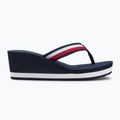 Moteriškos šlepetės per pirštą Tommy Hilfiger Corporate Wedge Beach Sandal space blue 2