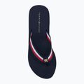 Moteriškos šlepetės per pirštą Tommy Hilfiger Corporate Wedge Beach Sandal space blue 5