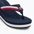 Moteriškos šlepetės per pirštą Tommy Hilfiger Corporate Wedge Beach Sandal space blue 7