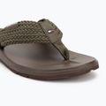 Vyriškos šlepetės per pirštą Tommy Hilfiger Molded Web Beach Sandal army green 7