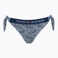 Maudymosi kostiumėlio apačia Tommy Hilfiger Cheeky Side Tie Bikini Print illustrated wave dark night navy