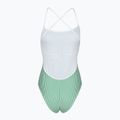 Moteriškas vientisas maudymosi kostiumėlis Tommy Hilfiger Straight One Piece seersucker radiant green/white 2