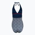 Moteriškas vientisas maudymosi kostiumėlis Tommy Hilfiger Halter One Piece Rp Print illustrated wave dark night navy 2