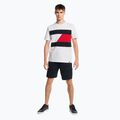 Tommy Hilfiger vyriški treniruočių marškinėliai Colorblocked Mix Media white 2