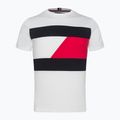 Tommy Hilfiger vyriški treniruočių marškinėliai Colorblocked Mix Media white 5