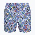 Tommy Hilfiger vyriški maudymosi šortai SF Medium Drawstring Print multi monograma blue spell