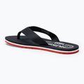 Moteriškos šlepetės per pirštą Tommy Hilfiger Global Stripes Flat Beach Sandal red white blue 3