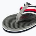 Vyriškos šlepetės per pirštą Tommy Hilfiger Massage Footbed Oly Beach Sandal antique silver 7