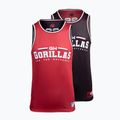 Vyriškas treniruočių tank topas Gorilla Wear Keene red/black 11