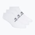 Vyriškos kojinės SKECHERS Microfiber Non Terry No Show 3 poros white traditional