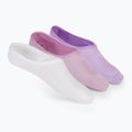 Moteriškos kojinės SKECHERS Non Terry No Show Liner 3 poros white/purple