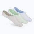 Moteriškos kojinės SKECHERS Non Terry No Show Liner 3 poros blue/green