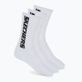 Vyriškos kojinės SKECHERS 1/2 Terry Crew 3 poros white/black