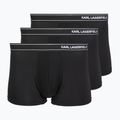 Vyriškos trumpikės KARL LAGERFELD Stripe Logo Micro Trunk 3 poros black