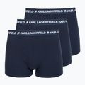 Vyriškos trumpikės KARL LAGERFELD Logo Trunk 3 poros navy
