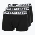 Vyriškos trumpikės KARL LAGERFELD Bold Elastic Trunk 3 poros black