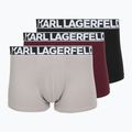 Vyriškos trumpikės KARL LAGERFELD Bold Elastic Trunk 3 poros windsor/black/ash