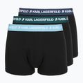Vyriškos trumpikės KARL LAGERFELD Logo Trunk Colorband 3 poros dark sea/indigo/blue