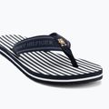 Moteriškos šlepetės per pirštą Tommy Hilfiger Stripes Beach Sandal space blue 7