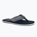 Vyriškos šlepetės per pirštą Tommy Hilfiger Chambray Beach Sandal desert sky