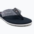 Vyriškos šlepetės per pirštą Tommy Hilfiger Chambray Beach Sandal desert sky 7