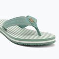 Moteriškos šlepetės per pirštą Tommy Hilfiger Stripes Beach Sandal charming green 7